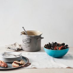 Le Creuset 3.1 Qt. Large Multi Bowl | Caribbean Blue 4 Le Creuset 3.1 Qt. Large Multi Bowl | Caribbean Blue -All-Clad Shop rs8343 180319 lca steamed mussels sausage 153 soft sunlight
