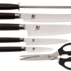 Shun Cutlery Shun Classic Series 7-Piece Knife Block Set -All-Clad Shop shun cutlery classic series 7 piece knife block set dm2003b exploded