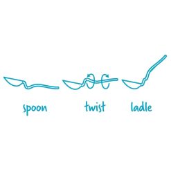 Dreamfarm Spadle Dual Purpose Spoon & Ladle | Green 7 Dreamfarm Spadle Dual Purpose Spoon & Ladle | Green -All-Clad Shop spadle lifestyle 1