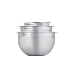 Le Creuset Nested Stainless Steel Mixing Bowls (Set Of 3) 5 Le Creuset Nested Stainless Steel Mixing Bowls (Set Of 3) -All-Clad Shop ss mixing bowls 03