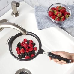 KitchenAid Non-Electrics KitchenAid Classic 7" Strainer | Black -All-Clad Shop strainer4