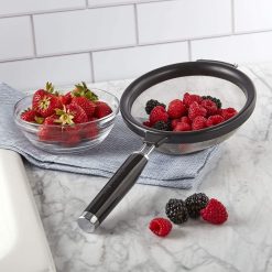 KitchenAid Non-Electrics KitchenAid Classic 7" Strainer | Black -All-Clad Shop strainer5