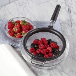 KitchenAid Non-Electrics KitchenAid Classic 7" Strainer | Black -All-Clad Shop strainer6