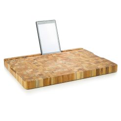 TeakHaus End Grain Smart Board (Large) | 20" X 15" X 1.5" -All-Clad Shop tablet teak board