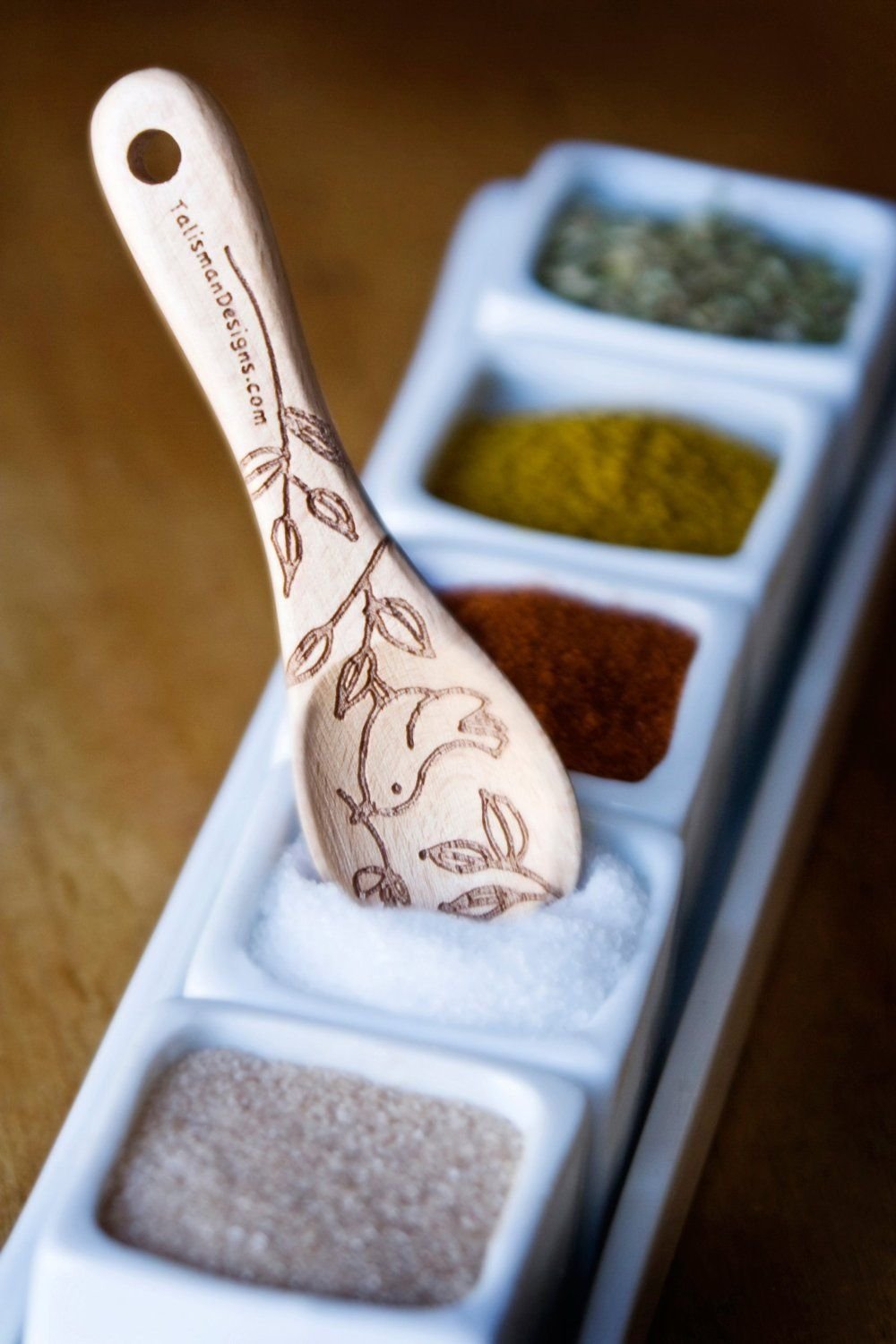 Talisman Designs Tiny Beechwood Salt Spoon (3.5") Talisman Designs Tiny Beechwood Salt Spoon (3.5") -All-Clad Shop talisman designs beechwood wooden spoon small 2191 2