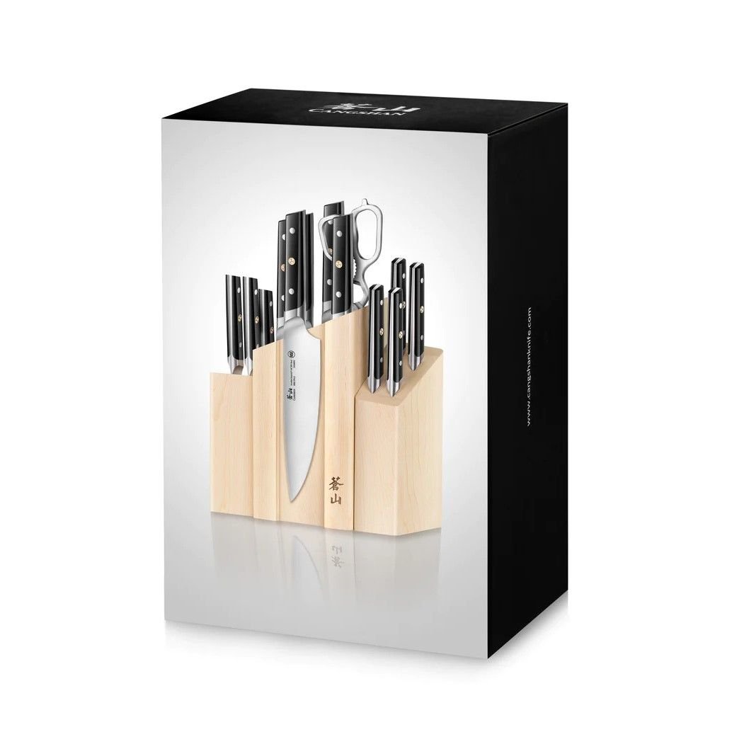 Cangshan Cutlery TC Series Denali 14-Piece Magnetic Knife Block Set Cangshan Cutlery TC Series Denali 14-Piece Magnetic Knife Block Set -All-Clad Shop tc denali