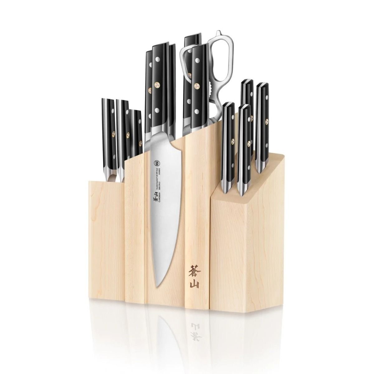 Cangshan Cutlery TC Series Denali 14-Piece Magnetic Knife Block Set Cangshan Cutlery TC Series Denali 14-Piece Magnetic Knife Block Set -All-Clad Shop