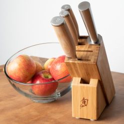Shun Cutlery Shun Premier Blonde 5-Piece Starter Knife Block Set -All-Clad Shop tdms0540w 2