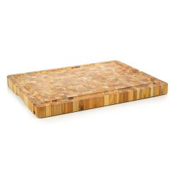 TeakHaus End Grain Smart Board (Large) | 20" X 15" X 1.5" -All-Clad Shop teak board upside down