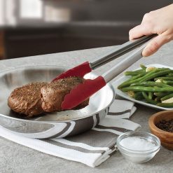 KitchenAid Non-Electrics KitchenAid Universal Silicone Tipped Tongs | Red -All-Clad Shop tongs6