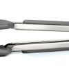 Tovolo Silicone Tongs & Mini Turner - Gray 2 Tovolo Silicone Tongs & Mini Turner - Gray -All-Clad Shop tovolo mini tongs grey 81 5884