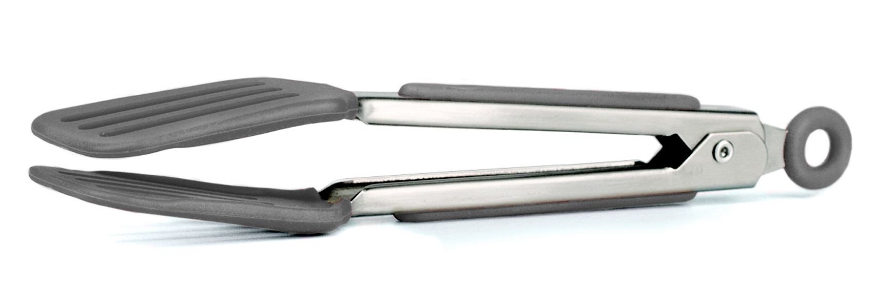 Tovolo Silicone Tongs & Mini Turner - Gray Tovolo Silicone Tongs & Mini Turner - Gray -All-Clad Shop tovolo mini tongs grey 81 5884