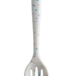 Trudeau White Confetti 11" Slotted Spoon