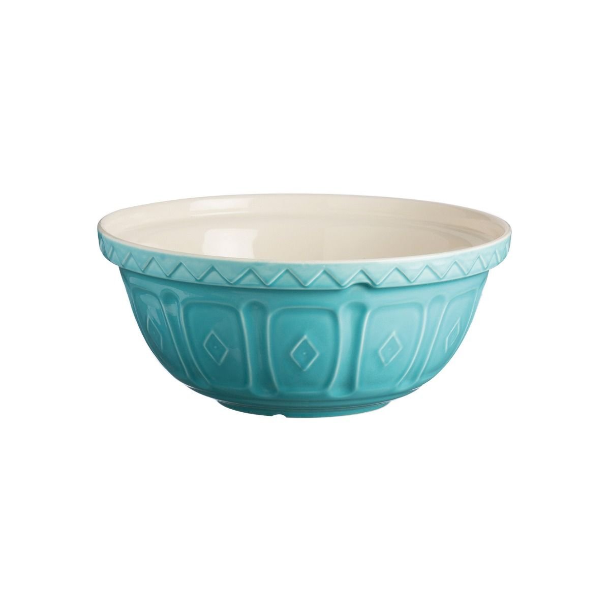 Mason Cash Color Mix S24 (2.15 Qt) Mixing Bowl | Turquoise Mason Cash Color Mix S24 (2.15 Qt) Mixing Bowl | Turquoise -All-Clad Shop turqbowl1