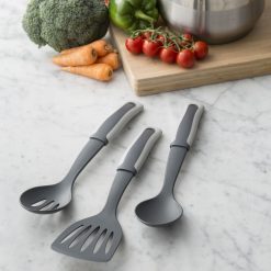 Typhoon Living Collection Nylon Solid Spoon | Two Tone Grey -All-Clad Shop typhoon livingutensils twotonenylon