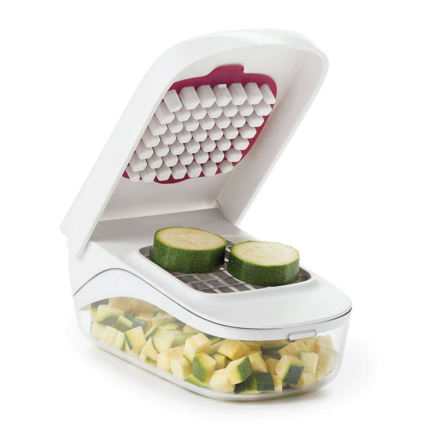 OXO Vegetable Chopper With Easy-Pour Opening OXO Vegetable Chopper With Easy-Pour Opening -All-Clad Shop vegetable chopper by oxo 11122600
