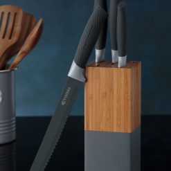 Viners Horizon 6-Piece Knife Block Set |Grey 6 Viners Horizon 6-Piece Knife Block Set |Grey -All-Clad Shop viners horizon grey 2 1