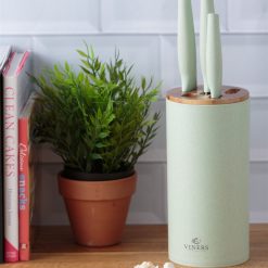 Viners Organic Green Knife Block Set | 6-Piece -All-Clad Shop viners organic