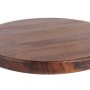 John Boos - 18" Round Cutting Board - Edge Grain – Walnut -All-Clad Shop wal r18 walnut edge grain cutting board round