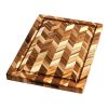 TeakHaus Herringbone End-Grain Cutting/Serving Board (Rectangle) | 18" X 14" X .9" 2 TeakHaus Herringbone End-Grain Cutting/Serving Board (Rectangle) | 18" X 14" X .9" -All-Clad Shop ymherkey